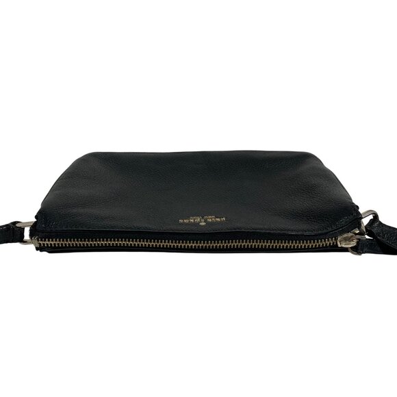 KATE SPADE New York Triple Gusset Black Pebbled Leather Crossbody Bag - Picture 5 of 15